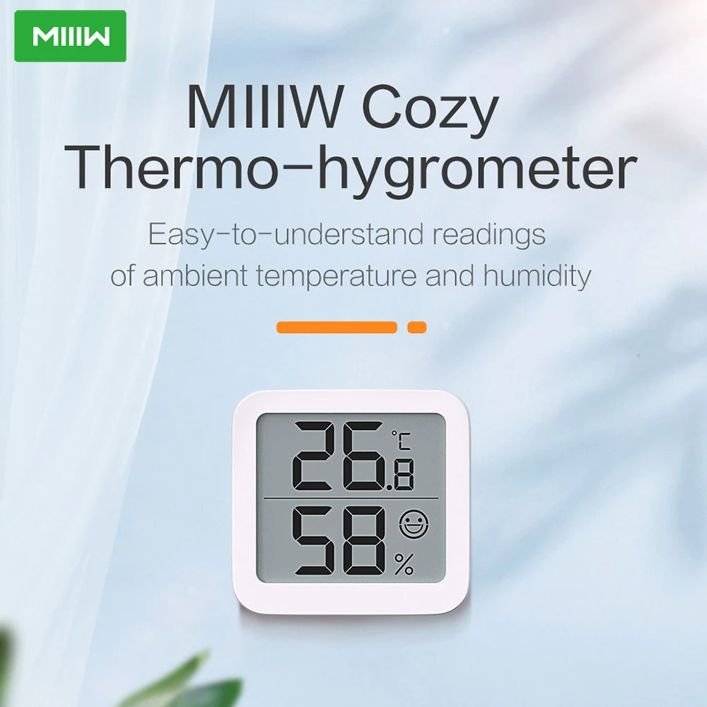 

MIIIW Electronic Digital Temperature Humidity Meter Thermometer Hygrometer Indoor Outdoor Weather Station For Room Office Use