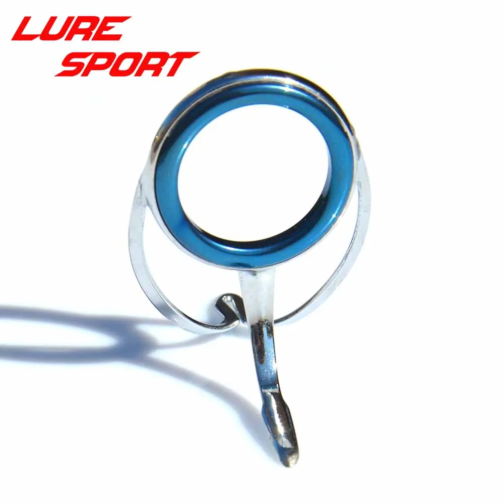 

LureSport MN 10 шт. направляющая Серебряная стальная рама синее кольцо направляющая стержень Ремонт компонентов DIY аксессуары