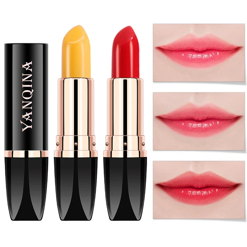 

Cherries Carotene Magic Lip Balm Temperature Color Change Nutritious Natural Moisture Lipstick Safe Ingredients Care Makeup Lips