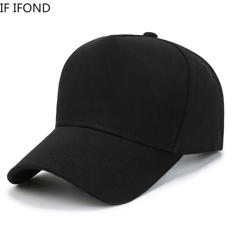 

Однотонная бейсбольная кепка большого размера 60-65 см, сезон весна-лето, хлопковые облегающие шапки, внешняя искусственная бейсболка в стиле хип-хоп