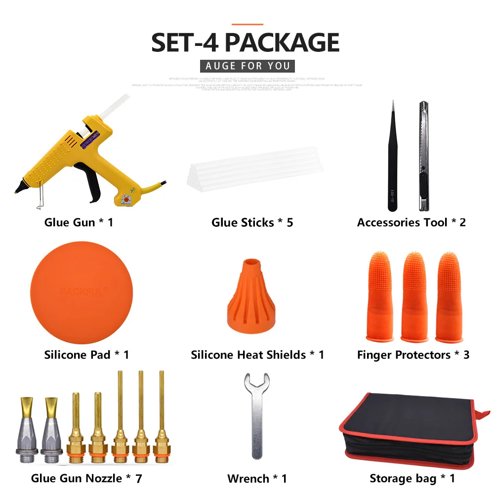 

Клеевой пистолет Sackful 250 Вт с насадкой из меди