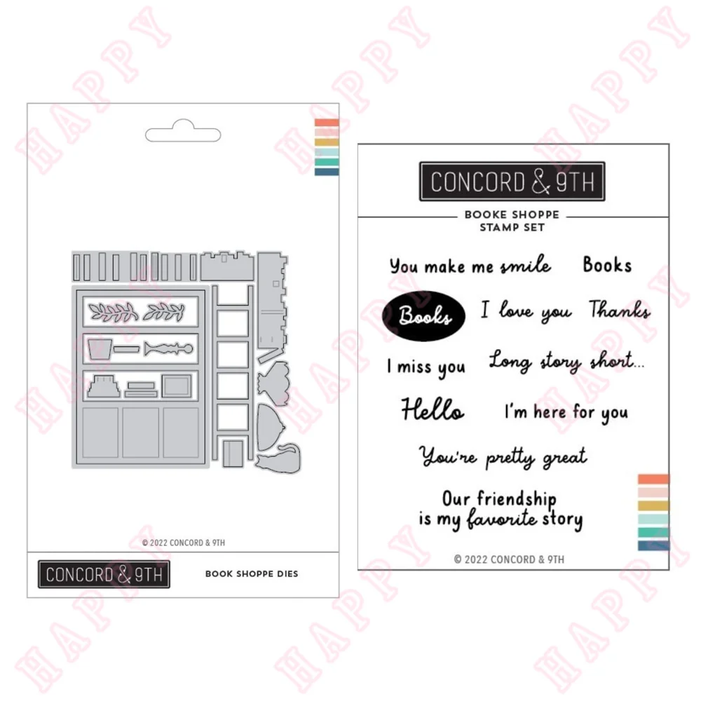 

New Metal Cutting Dies And Stamps Book Shoppe DIY Scrapbook Envelope Diary Photo Album Paper Decorative Craft Embossing Template