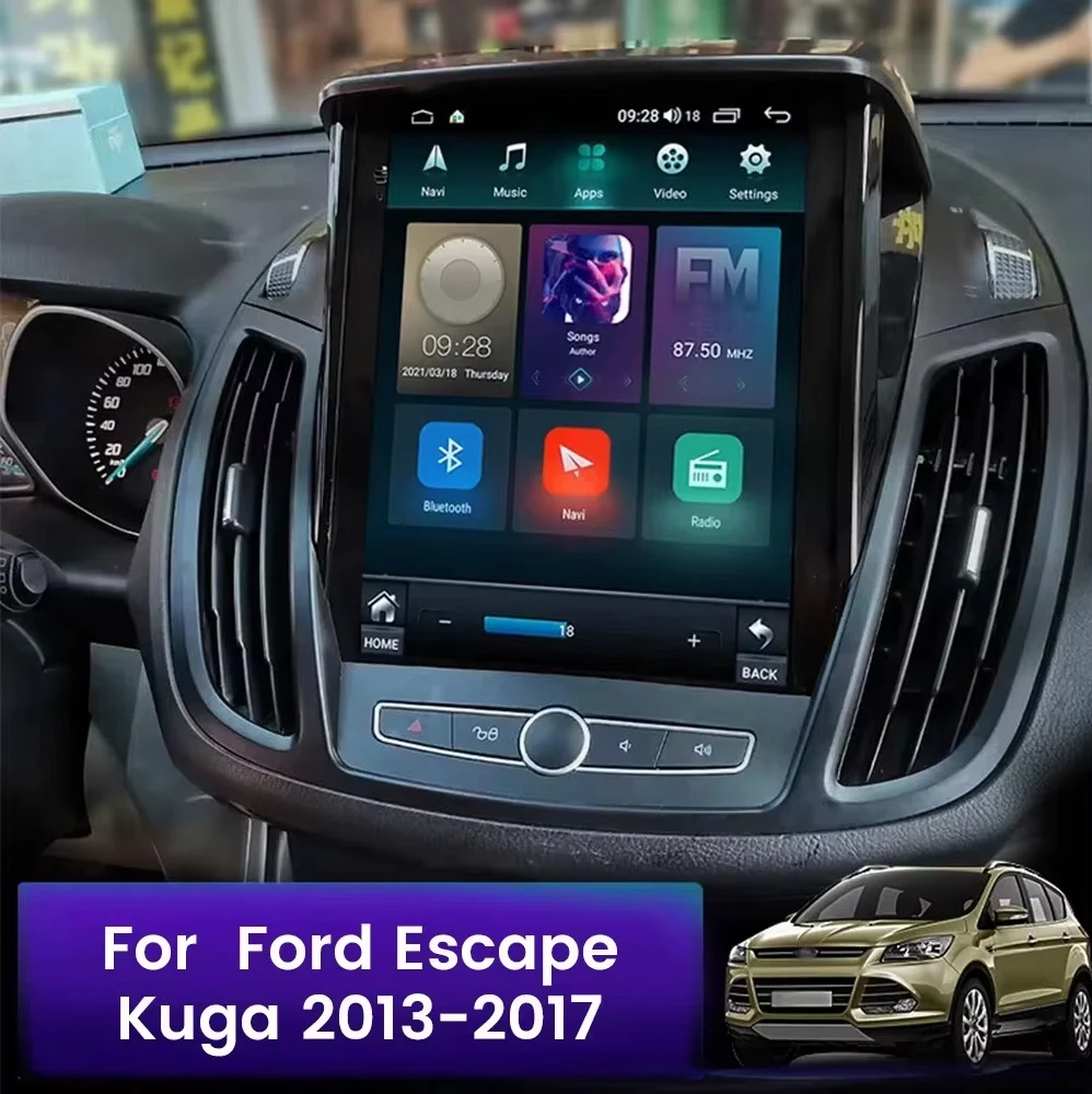 Фото Автомагнитола Android 9.7 дюймов для Ford C-MAX Kuga 2 Escape 3 2012-2019, мультимедийный видеоплеер, навигация GPS, Carplay, 4G, DSP №2