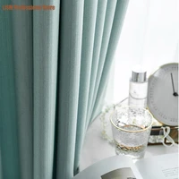 simple modern blackout curtains for living dining room bedroom cotton and linen pattern solid jacquard stitching grace new