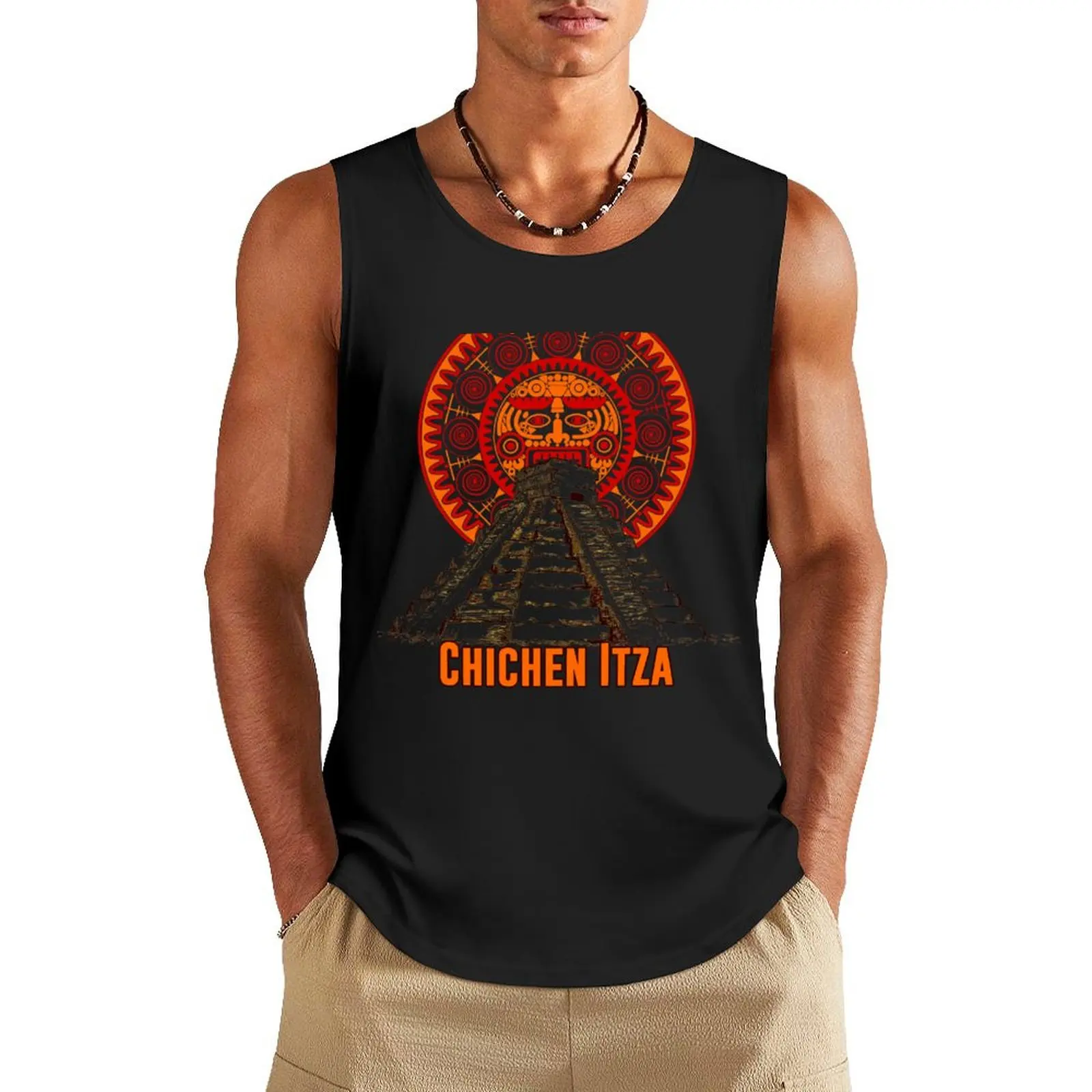 Майка Chichen Itza Мужские топы Мужская спортивная одежда Топ