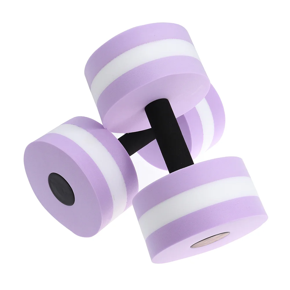 

2pcs EVA Floating Dumbbell Water Aerobics Aquatic Barbell Swimming Water Yoga Durable Fitness Exercise Equipment for Women