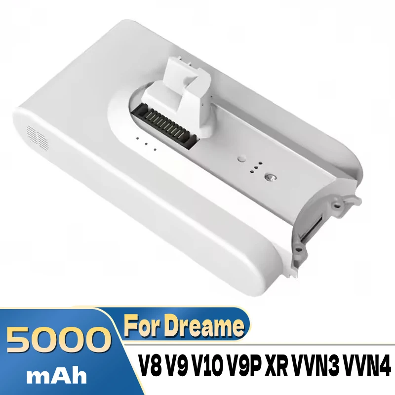 Фото Для Dreame V8 V9 V10 V9P V9B Dreame аккумулятор для пылесоса 25,2 В 5000 мАч VVN3 VVN4 беспроводной пылеуловитель сменные аккумуляторы №1