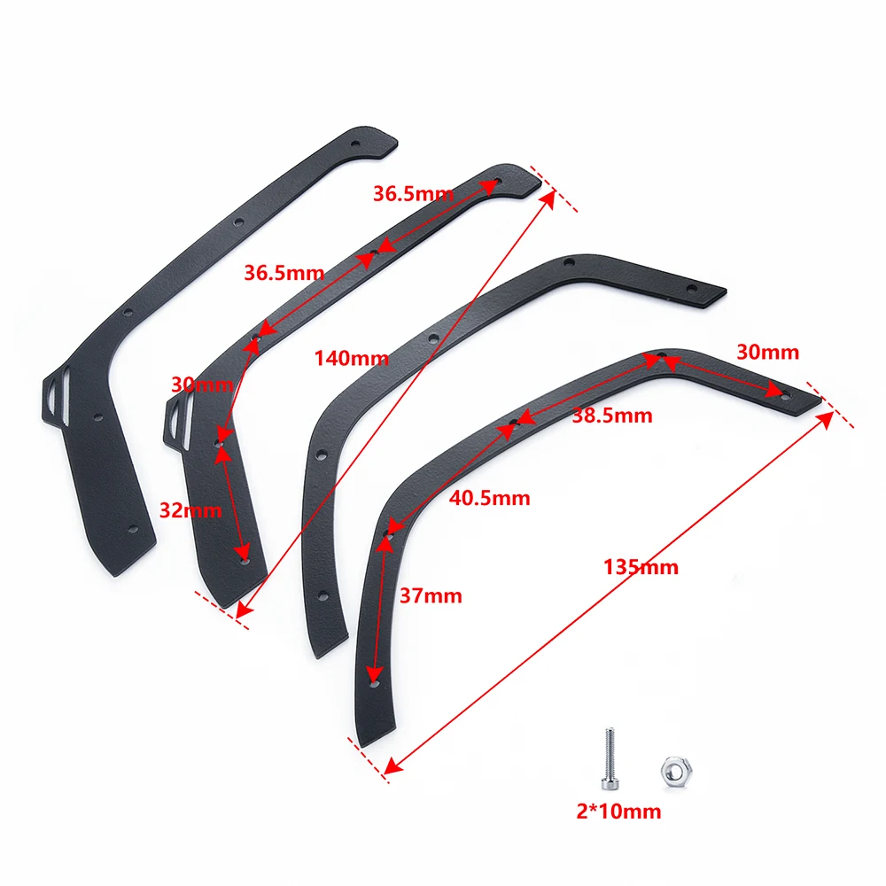 Фото AXSPEED Нержавеющее колесо, брызговики для осевого SCX10 III AXI03007 JEEP Wrangler 1/10 RC Гусеничный автомобиль, Корпус кузова, детали №4