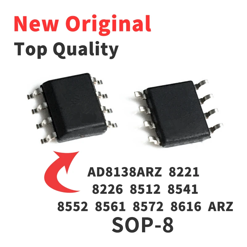 

AD8138ARZ AD8221ARZ AD8226ARZ AD8512ARZ AD8541ARZ AD8552ARZ AD8561ARZ AD8572ARZ AD8616ARZ AR SOP8 чип IC оригинальный новый, 1 шт.