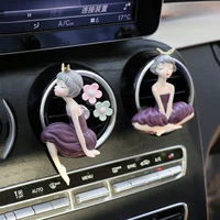 auto decor lovely girl car air vent essential oil perfume clip freshener scent aromas diffuser