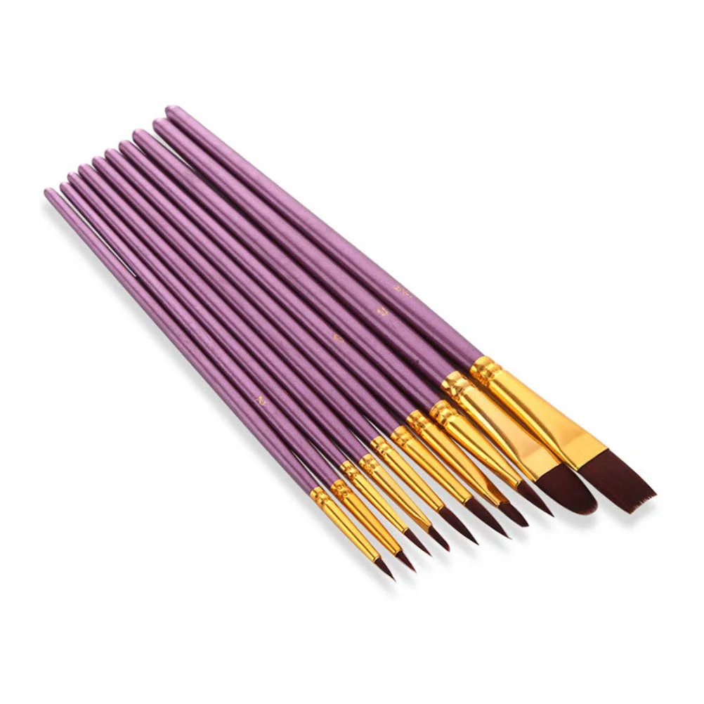 

Brushwatercolor Set Acrylic Brushes Painting Oil Detail Small Kids Kitpaints Miniature Fan Canvas Acrilycs Paintbrushes Kits Pen