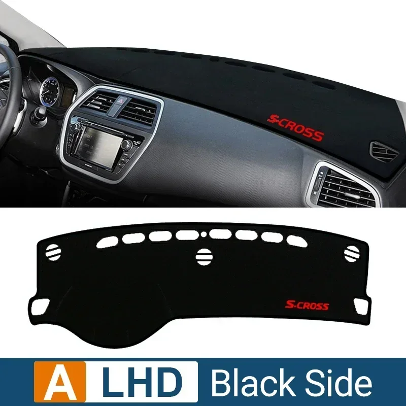 

Для Suzuki SX4 S-Cross 2013 2014 2015 2016 2017 2018 2019 2020 sx4 Scross Крышка приборной панели автомобиля Солнцезащитный козырек Нескользящая накладка Аксессуары