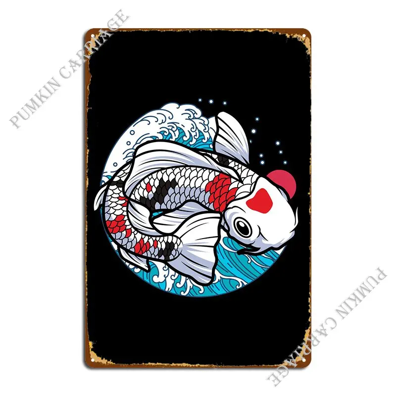 

Koi Metal Sign Mural Pub Cinema Customize Tin Sign Poster