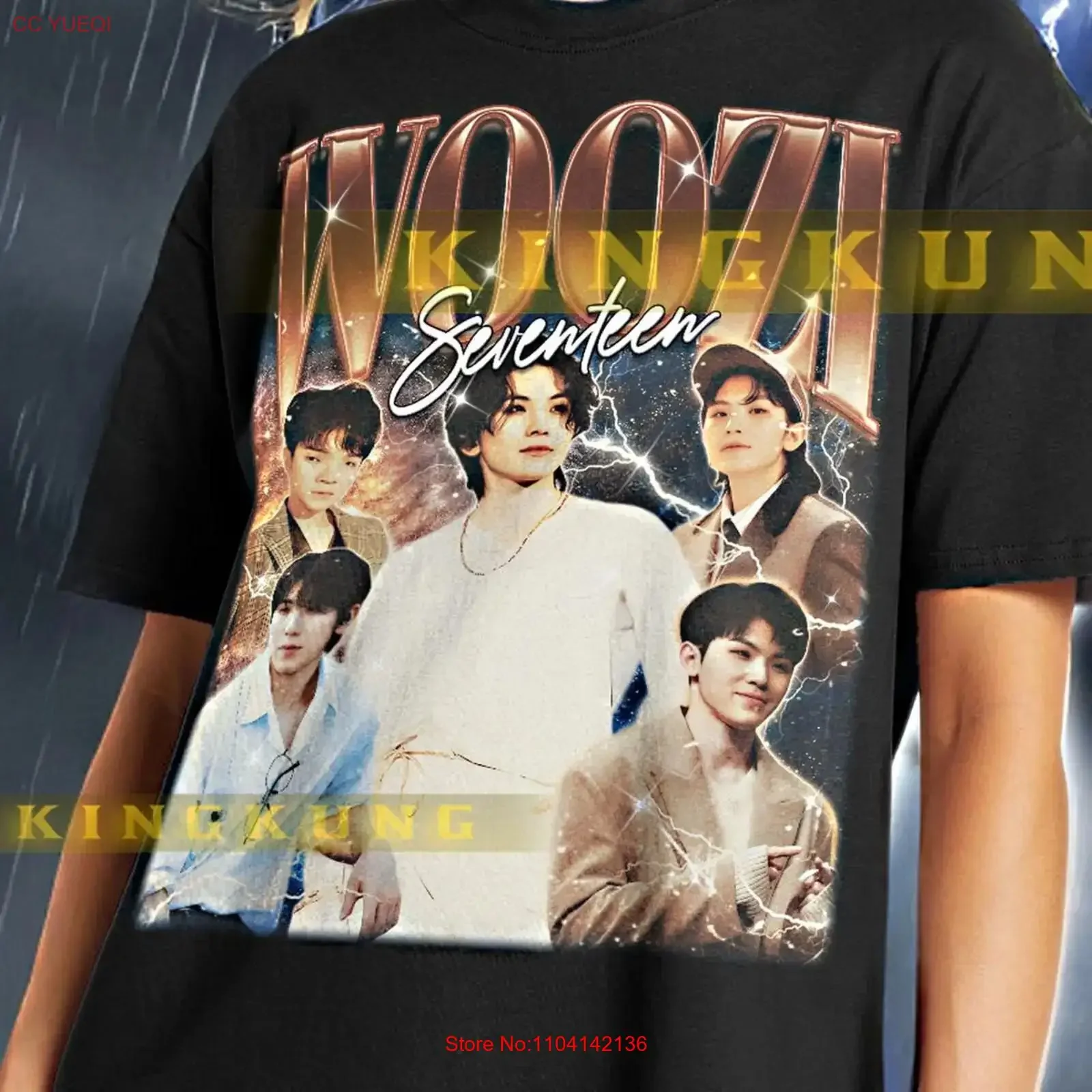 Фото Футболка Woozi Bootleg в винтажном стиле, ретро 90-х, с эффектом потертости, унисекс, дышащая, с графическим принтом, эластичная, универсальная, модная. №1