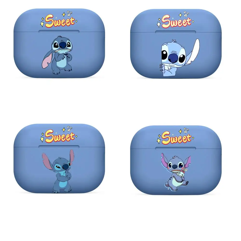 

Case For Airpods Pro Stitch Silicone Case For Airpods 1 2 Wireless Bluetooth Earphone blue Case Cover For Airpods 3
