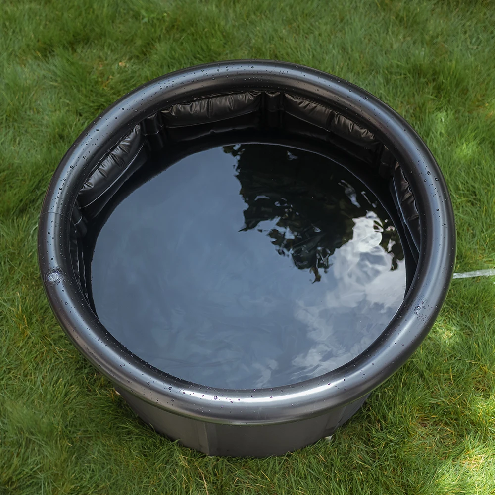 Ванна для льда ванна с глубоким вырезом и крышкой Портативная подставка лечения