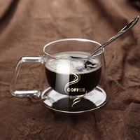 double wall high borosilicate glass coffee mug heat resistant tea set cups milk lemon juice coffee water cup bar drinkware drink