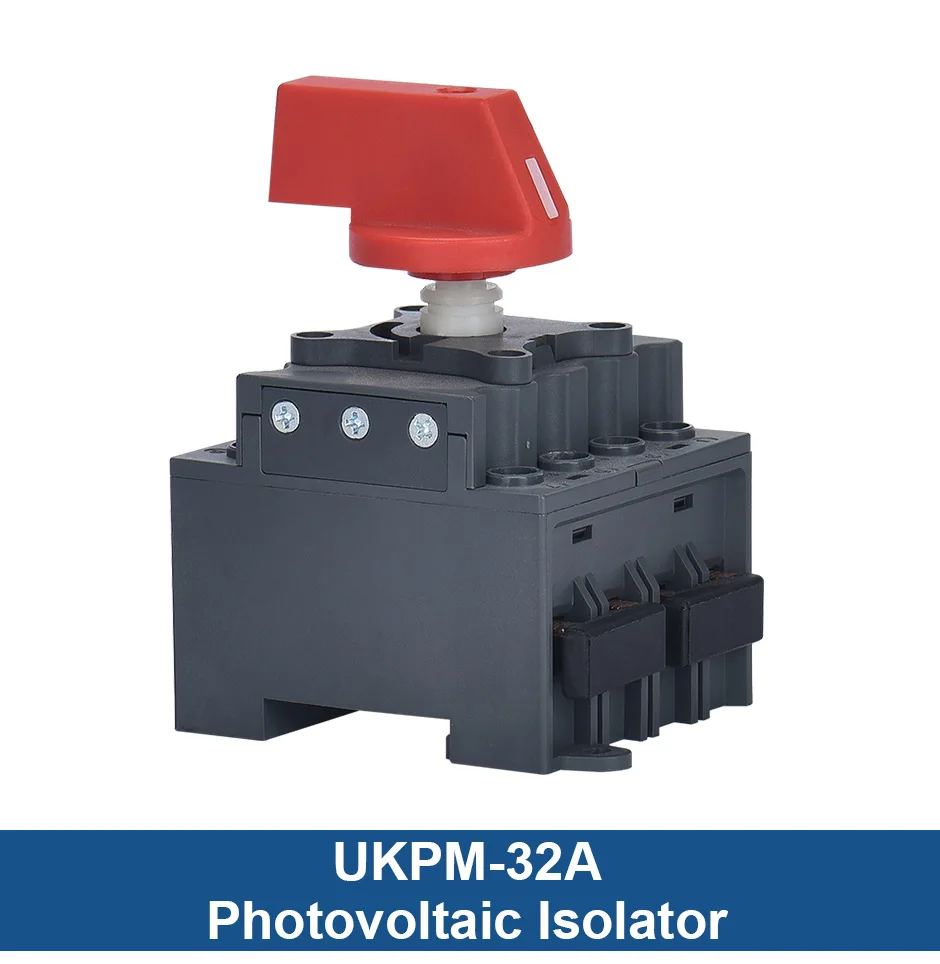 

Фотогальванический электрический изолятор, солнечный переключатель, фотогальванический переключатель постоянного тока 1000 в 1200 в 32 А 16 А UKPM, наружный водонепроницаемый IP66