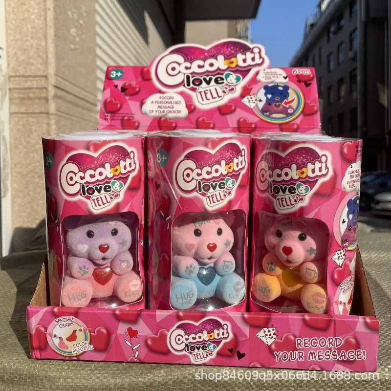 Coccolotti медведь милый звукозапись Emit Light брелок аниме единорог игрушки рюкзак