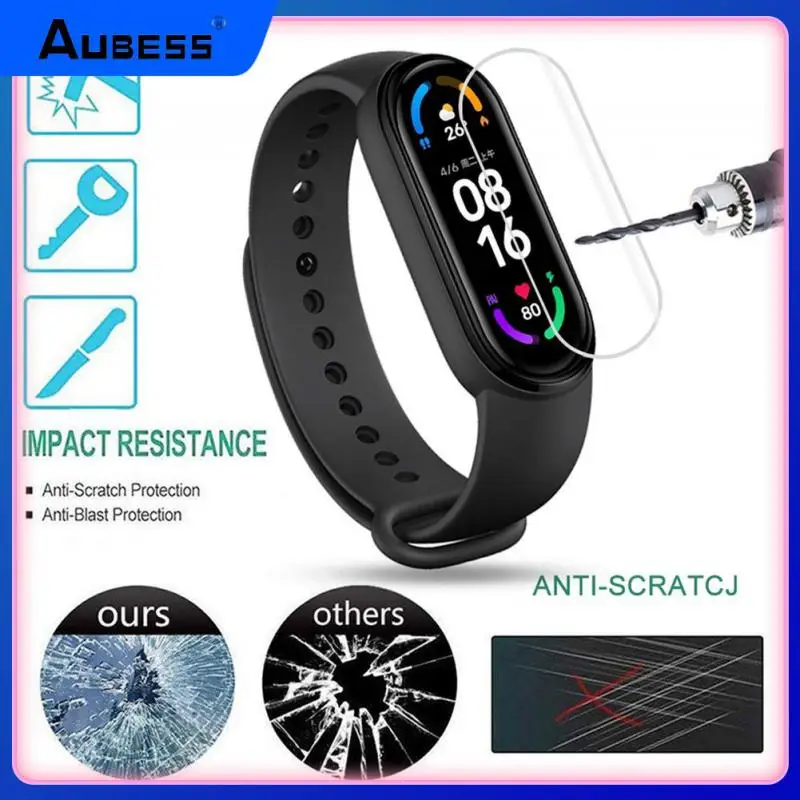 

Screen Protective Film For Mi Band 7 6 5 4 Protection Film Cover Screen Protector For Xiaomi Band 7/6/5/4 Not Tempered Glass