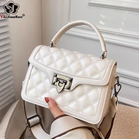 fashion diamond lattice handbag designer luxury ladies small shoulder bag high quality soft leather crossbody bags for women sac