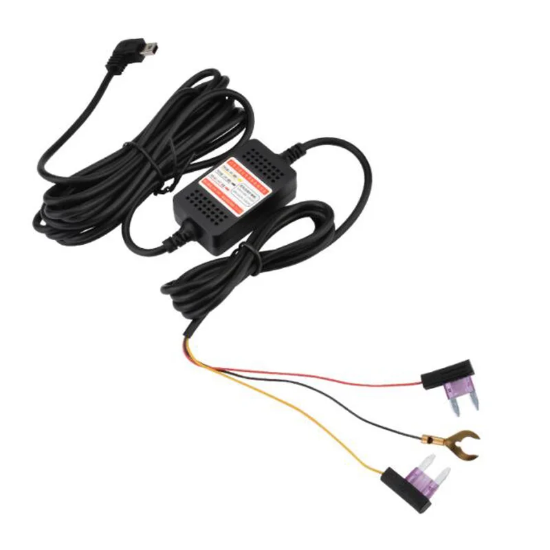 Автомобильный видеорегистратор понижающий кабель с 12 В/24 В постоянного тока на 5 3