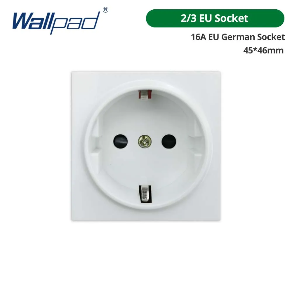 Wallpad белая стеклянная рамка для выключателя