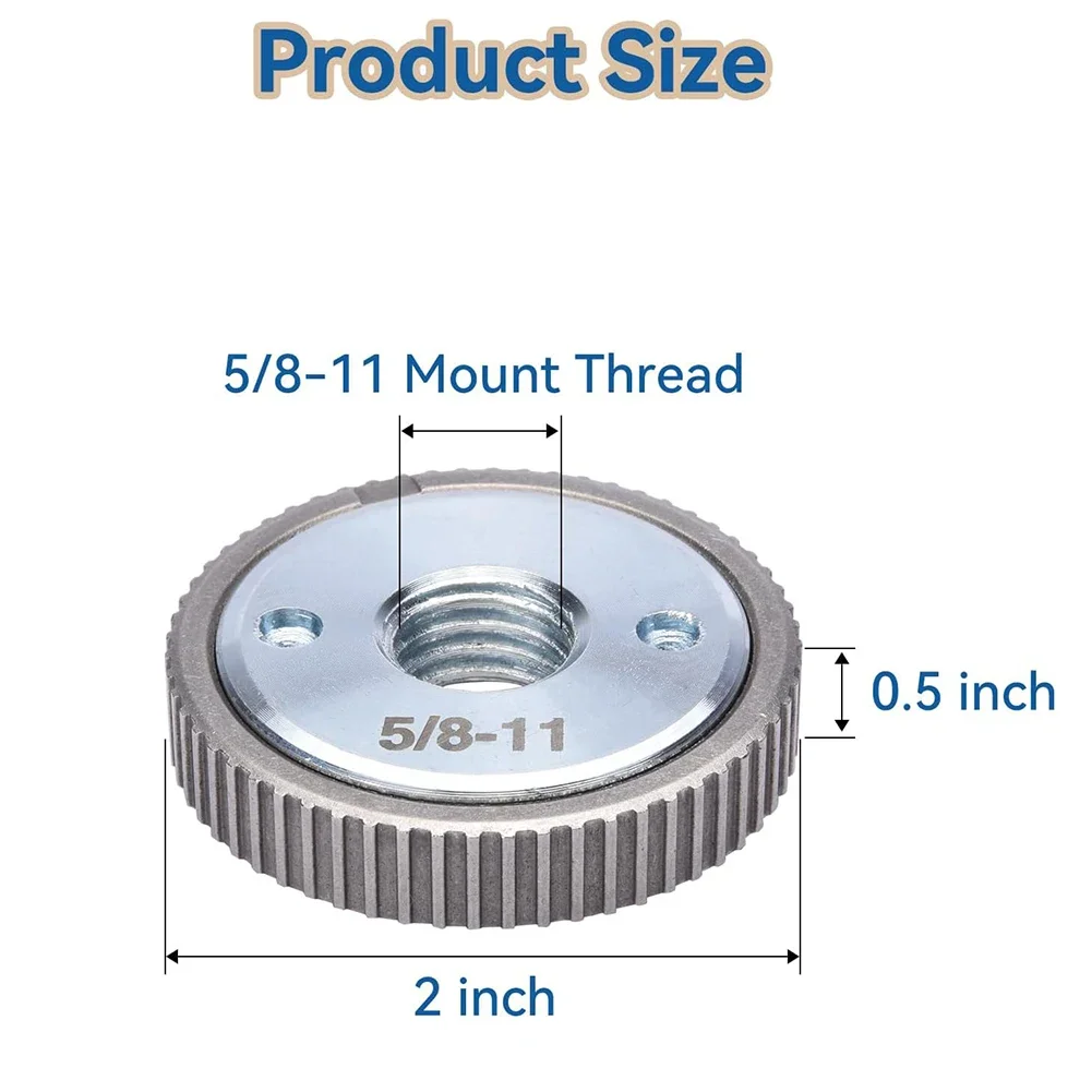5/8 ''-11 угловая шлифовальная машина фланцевая гайка внутренняя внешняя
