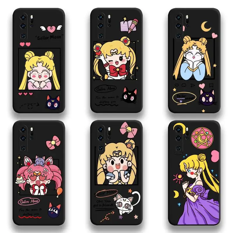 

Sailor Moon Japan Anime Phone Case For Huawei P20 P30 P40 lite E Pro Mate 40 30 20 Pro P Smart 2020