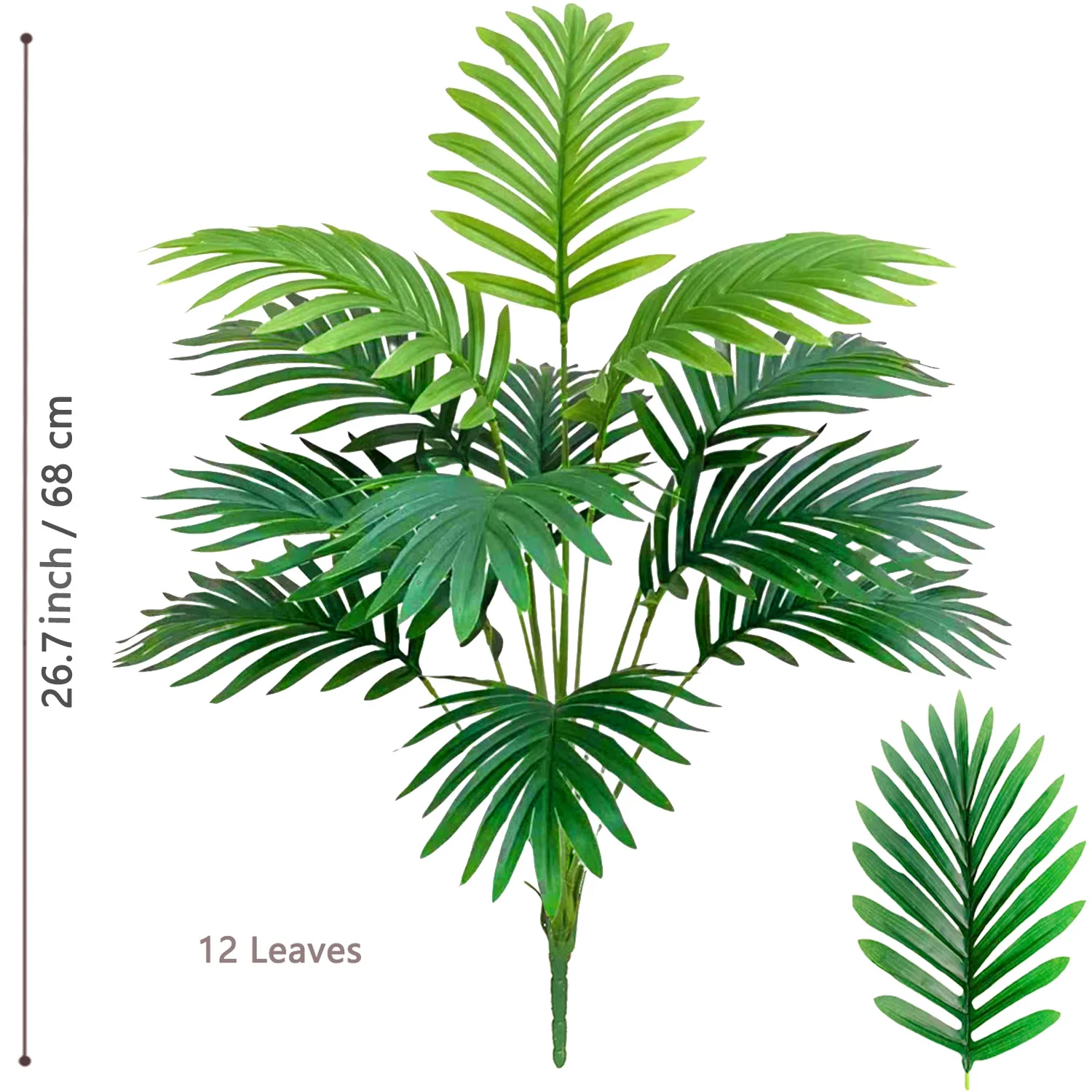 

Искусственная шелковая пальмовая листва 60-105 см
