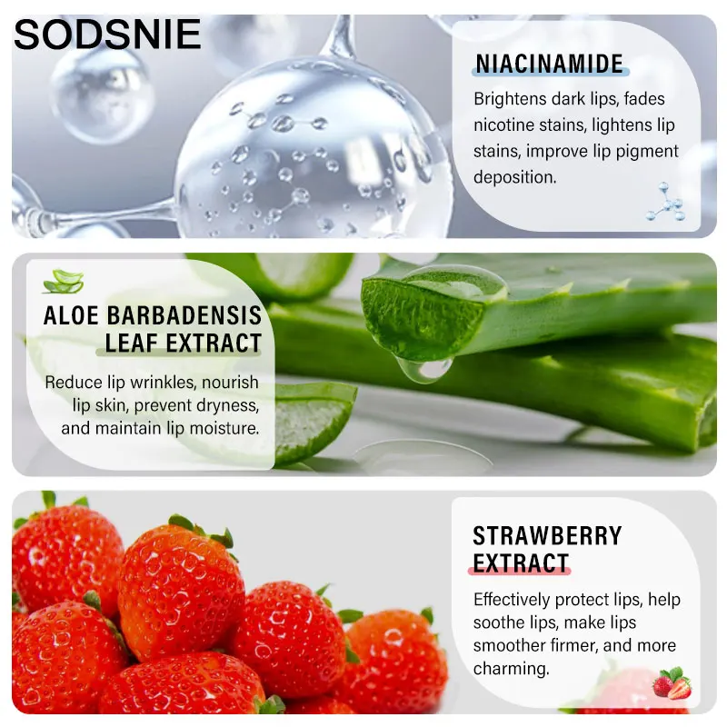 Маска для губ с пузырьками натуральная пена улучшение темных увлажнение