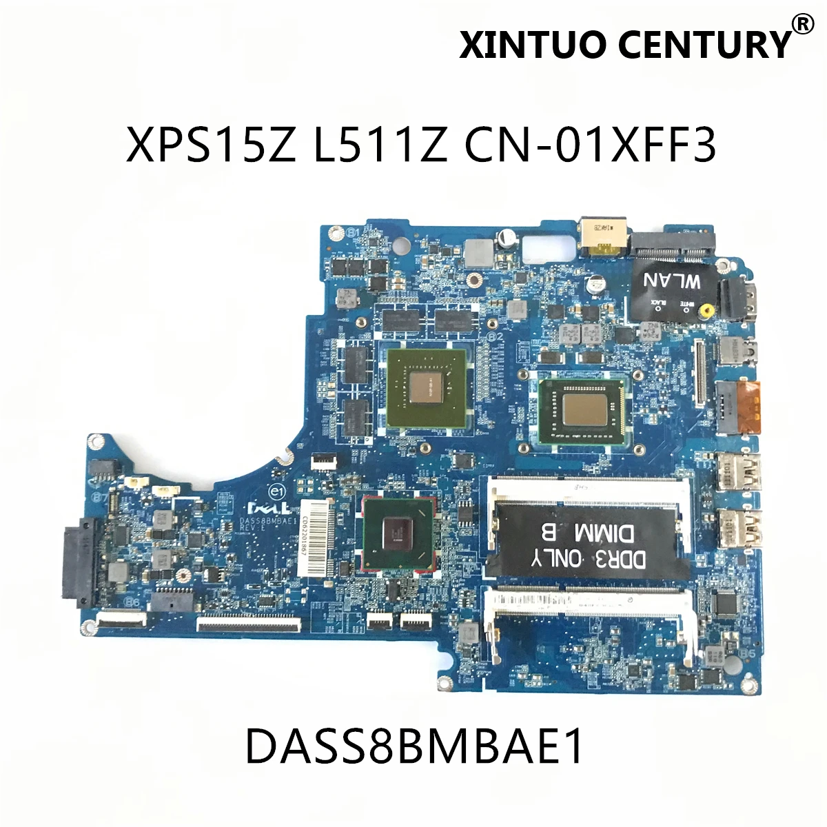 

CN-01XFF3 01XFF3 1XFF3 DASS8BMBAE1 For Dell XPS 15Z L511Z Laptop Motherboard With I7-2640M CPU N12P-GE-A1 HM67 100% Test Work