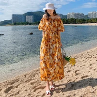 summer maxi sleeveless dress women 2022 long elegant floral boho flowy hawaiian beach dresses for wedding guest birthday prom