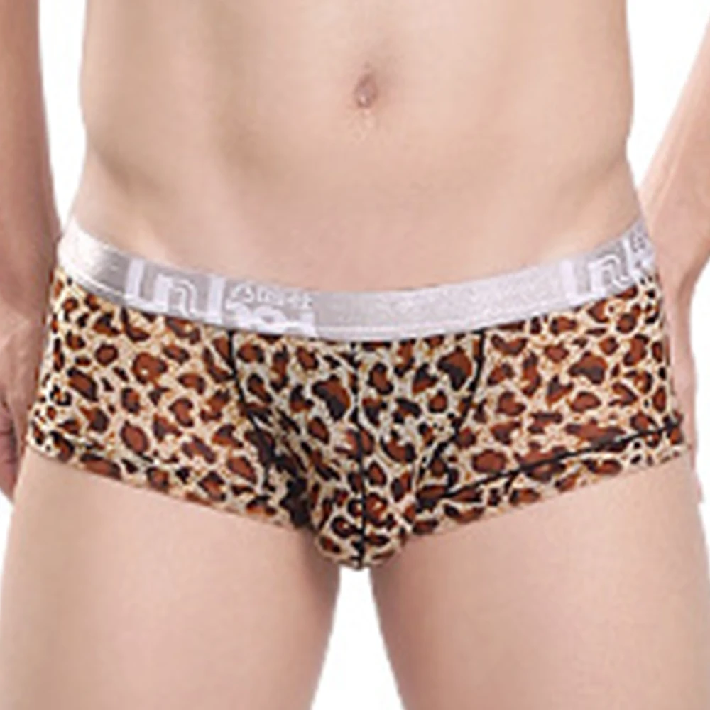 

Men Sexy Boxers Elephant Nose Mesh See-Through Pouch Bulge Underpants Male Boxer Bikini Underwear Soft Breathable Underpants