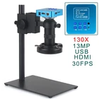 Набор камер HDMI, цифровой микроскоп HD 13 МП HDMI USB с креплением 130X C, для ремонта и сварки телефонов