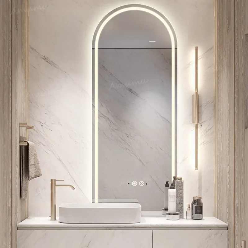 Светодиодное зеркало для душа умное всего тела большой стол настенное бритья