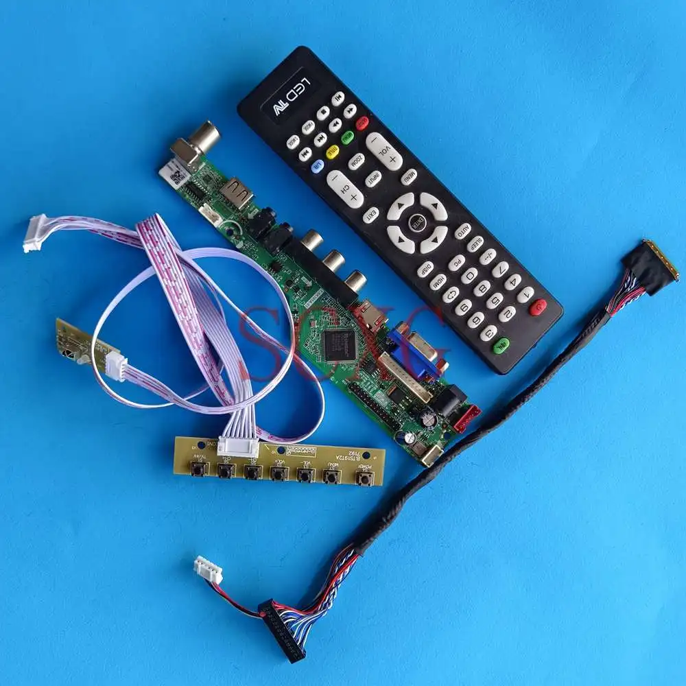 

LED LCD Controller Driver Board For LTN156KT02-101 AV VGA USB HDMI-Compatible LVDS 40 Pin 1600 900 TV Analog Signal 15.6" Panel