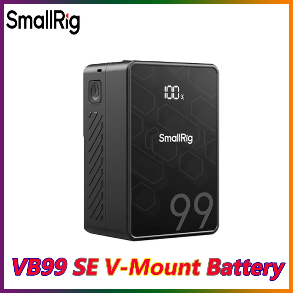 Мини-аккумулятор SmallRig VB99 SE 99Wh с V-образным креплением 100 Вт быстрая зарядка 6800 мАч