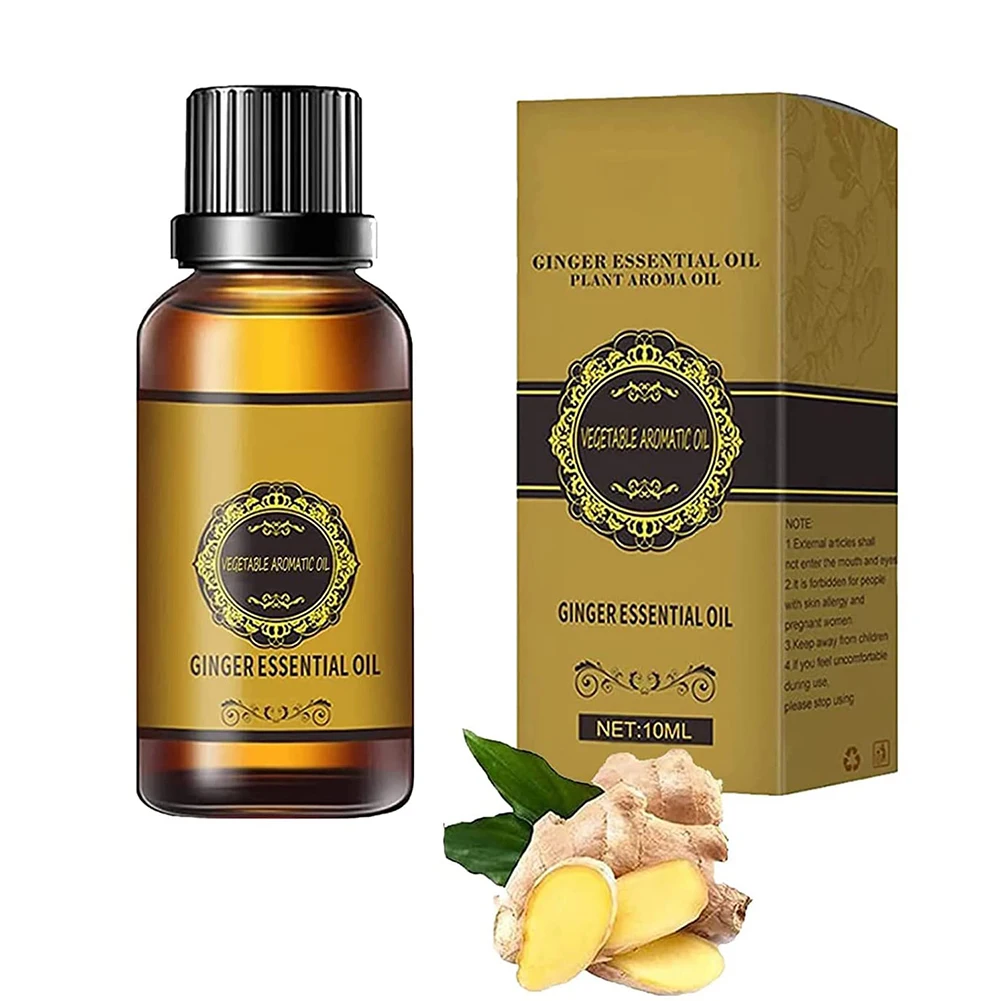 

Pure Plant Essential Oil Ginger Oil Body Massage Thermal Body Ginger Essential Oil Anti-aging Lymphatic Detoxific Belly Drainage