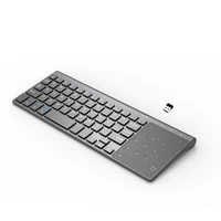 2 4g wireless keyboard with number touchpad mouse 2 in 1 thin numeric keypad for android windows desktop laptop pc tv box