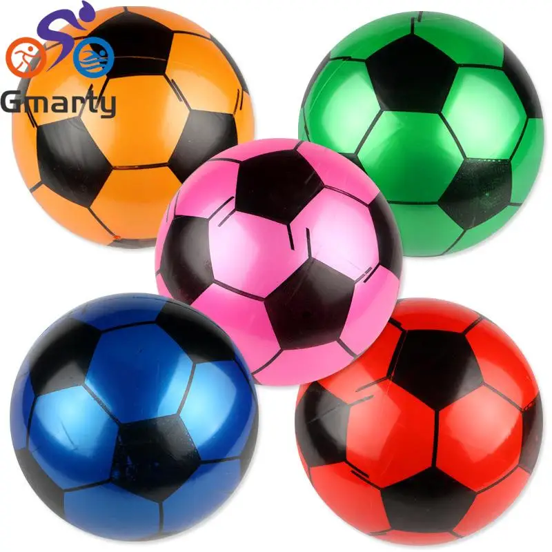 

1PC Children Soccer Ball PVC Inflatable Hand Pat Football Sports Match Elastic Balls New Random Color