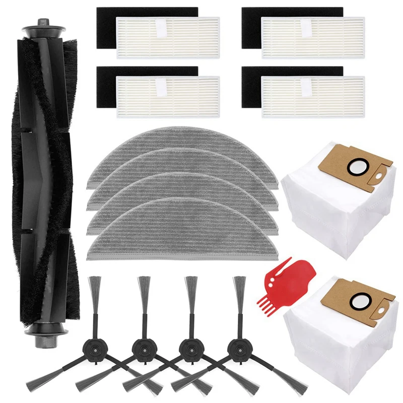 

Main Side Brush Mop Cloth, Dust Bag And Filter Replacement Accessories Kits For Lydsto R1 Robotic Vacuum Cleaner