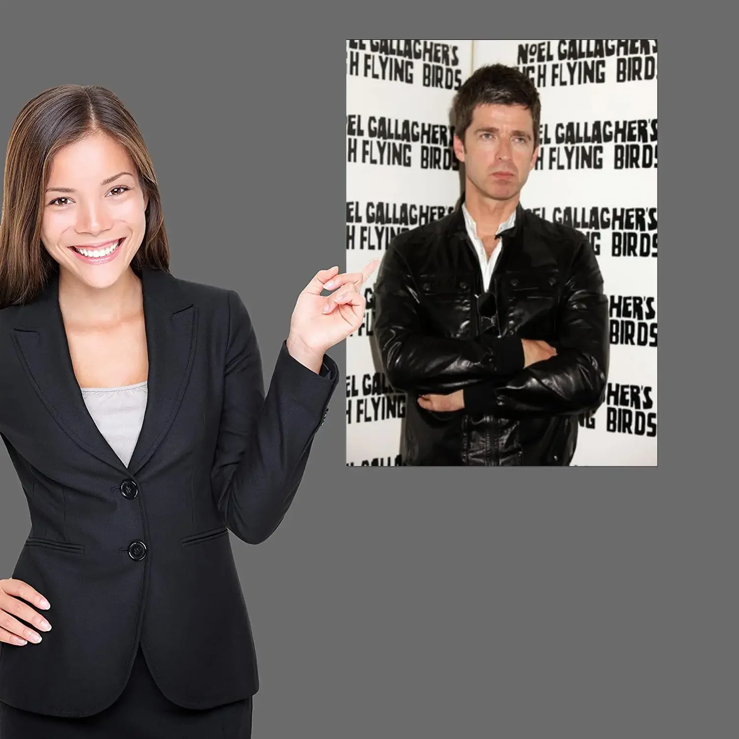 Ноэль Галлахер плакат на холсте