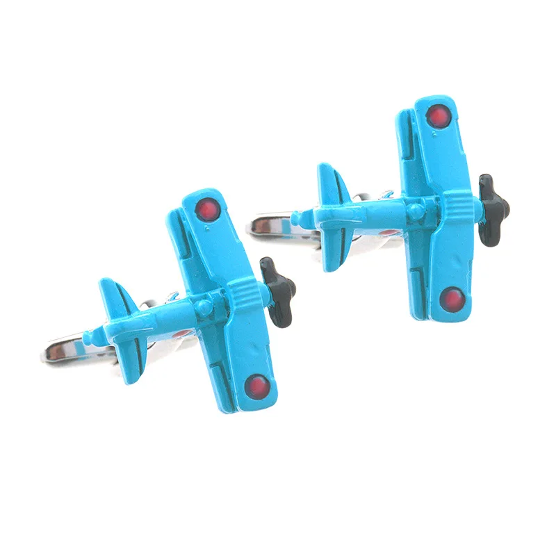 

Shirt suit aircraft paint cufflinks, exquisite light luxury small aircraft