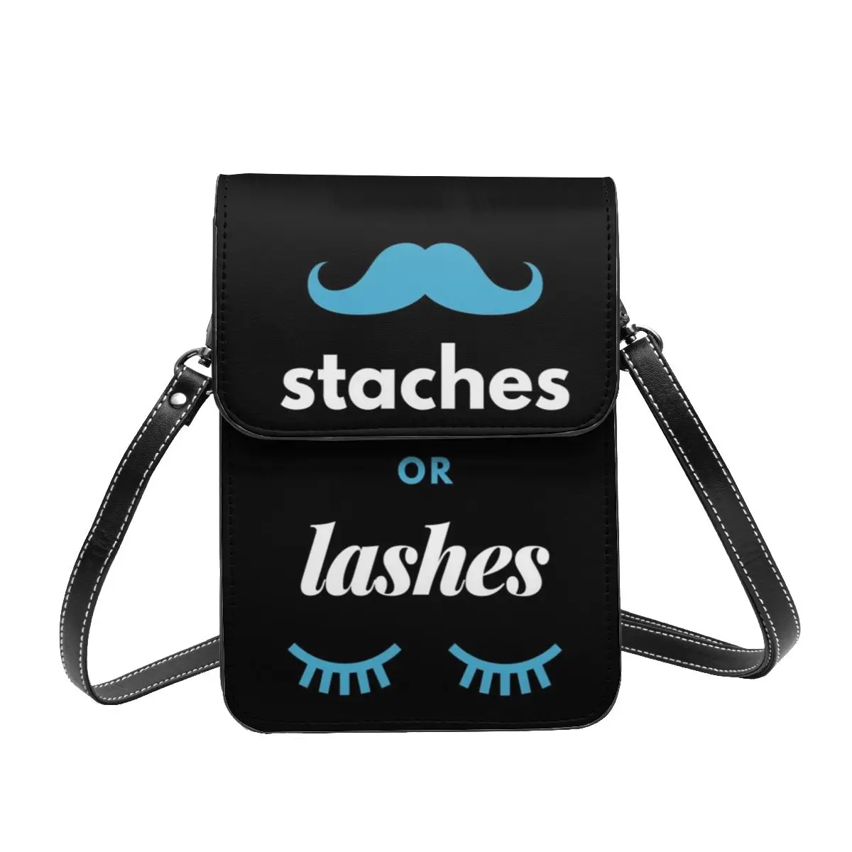 Сумка на плечо с носками и ресницами женские подарки сумка для мобильного