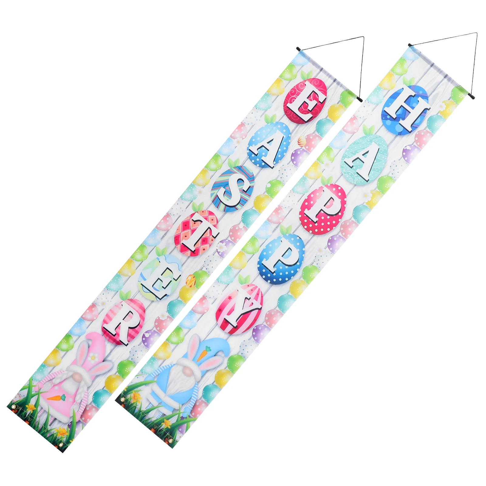 

Easter Banner Party Porch Signs Door Wall Decoration Festival Polyester Couplet