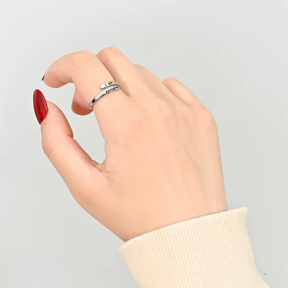 Винтажные кольца с буквами в стиле гот-панк элегантные изысканные регулируемые