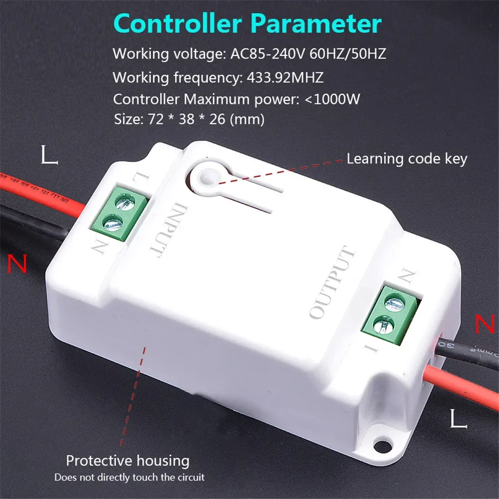 

GERMA Беспроводной переключатель света 1/2/3 группы 433 МГц