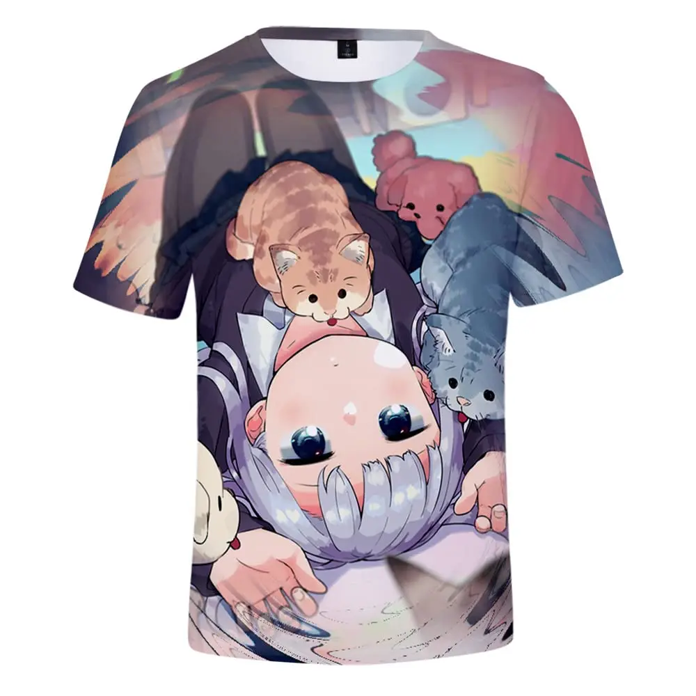 

2022 Aharen-san wa Hakarenai Merch Tee T-Shirt Spring Summer Men/Women Street Clothes Shirt Streetwear Kawaii Tshirt