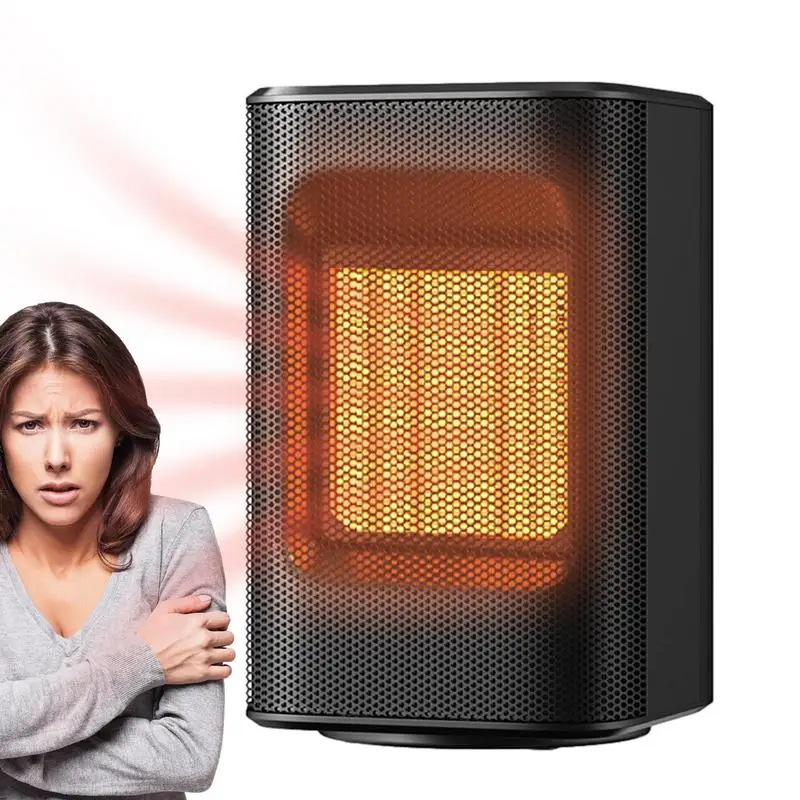 

Space Heater For Indoor PTC Fast Ceramic Heating Room Heater Portable Mini Electric Heated Fan For Office Room Desk Use